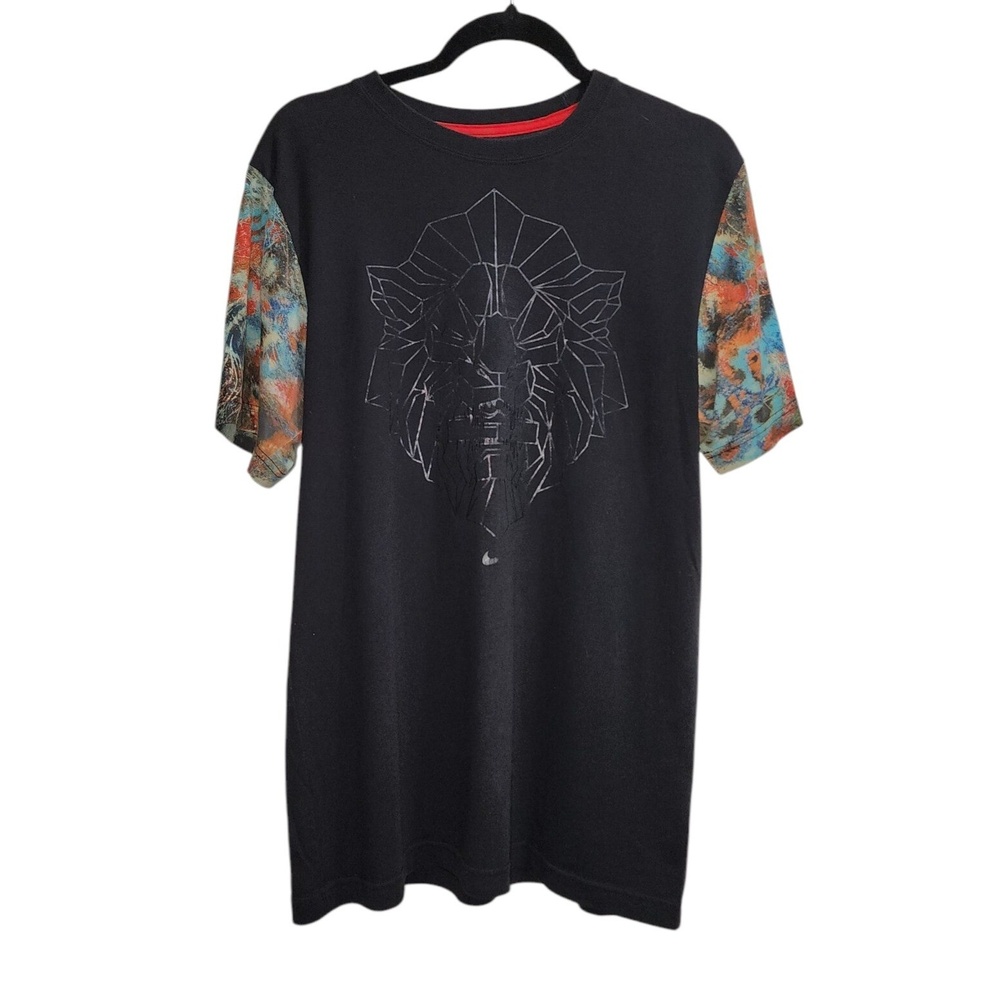 Nike Graphic T-Shirt Lebron James 10 Low Short Sleeve Black Tee Medium